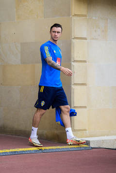Kristoffer Olsson of the Swedish national football team