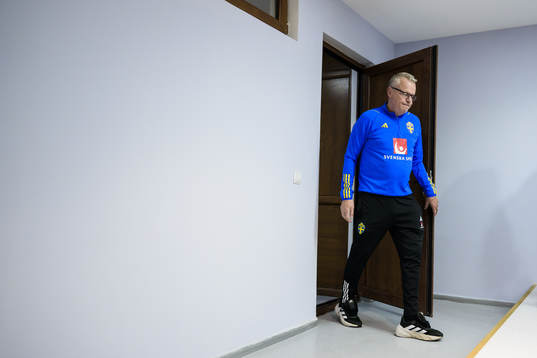 Head coach Janne Andersson of the Swedish national football