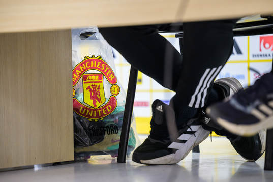 Shoes of Victor Nilsson Lindelöf of the Swedish national
