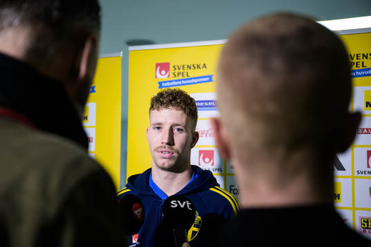 Samuel Gustafson of the Swedish national football team