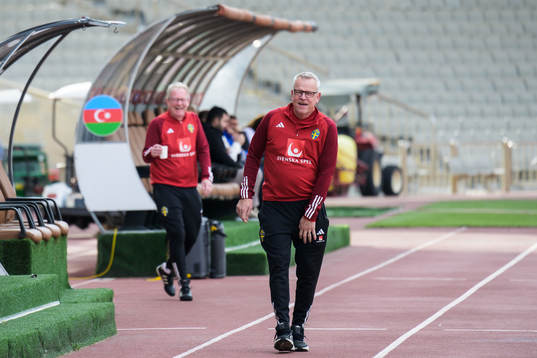 Head coach Janne Andersson of the Swedish national football