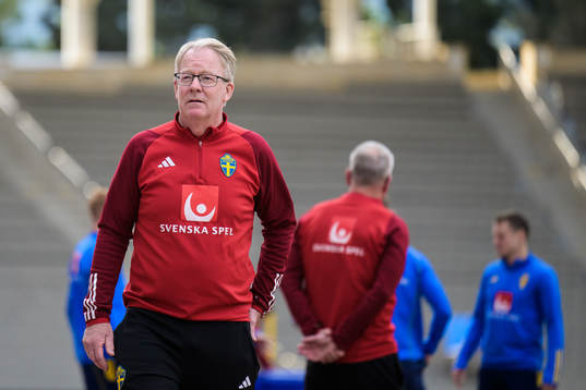 Scout Lasse Jacobsson of the Swedish national football team