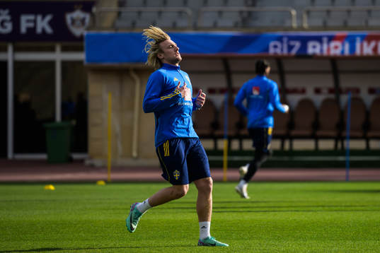 Emil Forsberg of the Swedish national football team