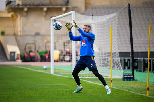 Viktor Johansson of the Swedish national football team