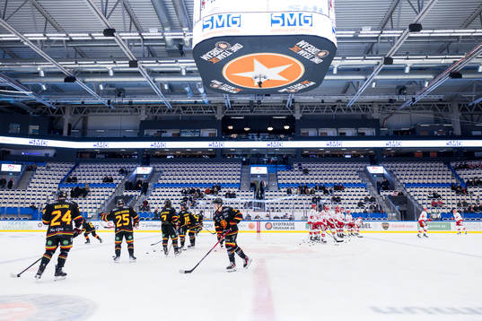 Alvestas och Troja/Ljungbys spelare värmer upp