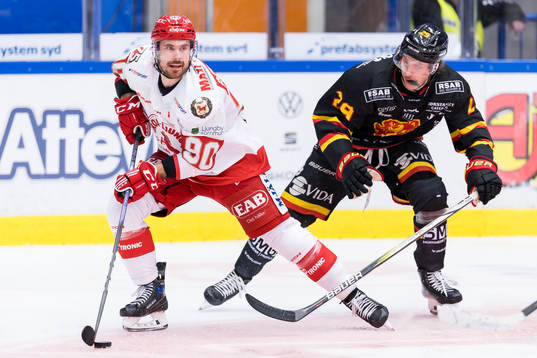 Troja/Ljungbys Mattias Persson och Alvestas Caleb Eefting