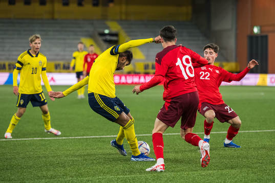 Sveriges Montader Madjed och Schweiz Sebastian Walker och