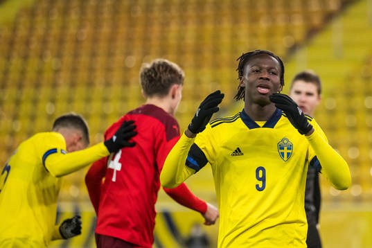 Sveriges Alieu Njie deppar
