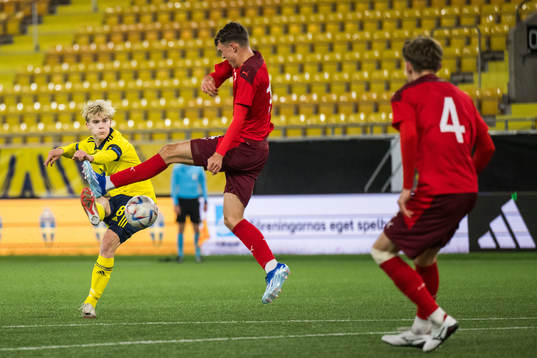 Sveriges Lucas Bergvall och Schweiz Janis Luthi