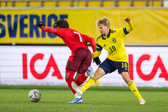 Schweiz Malik Deme och Sveriges Pontus Dahbo