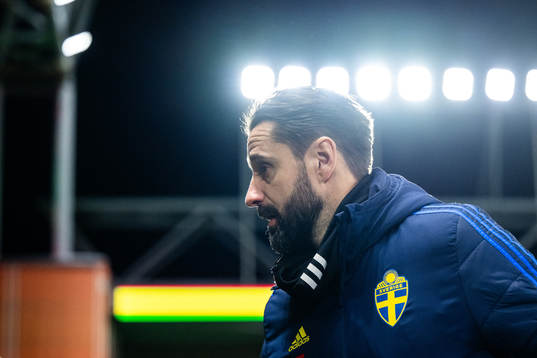 Sveriges förbundskapten Mirza Jelecak deppar