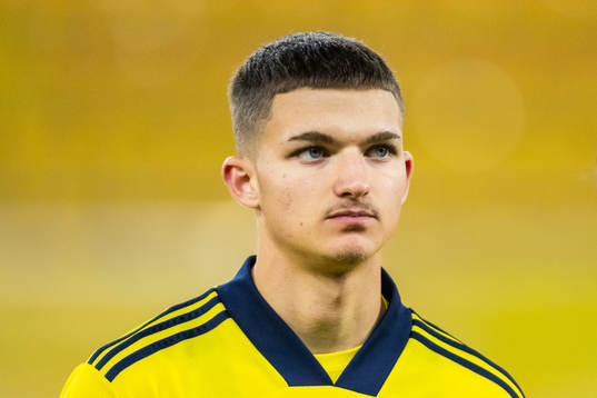 Sveriges Leonardo De Oliveira vid line-up