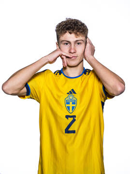 Hugo Bolin of the Swedish under-21 national football team