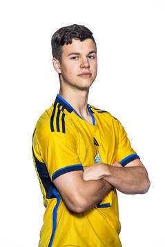 Samuel Dahl of the Swedish under-21 national football team