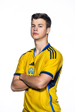 Samuel Dahl of the Swedish under-21 national football team
