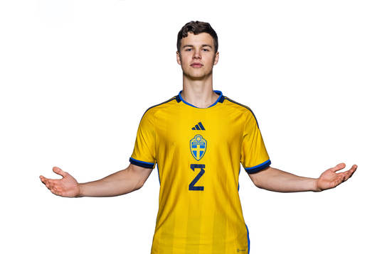 Samuel Dahl of the Swedish under-21 national football team