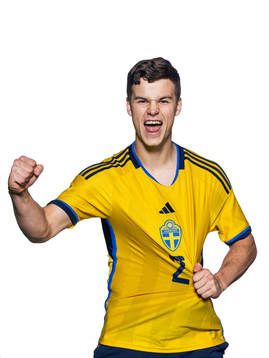 Samuel Dahl of the Swedish under-21 national football team