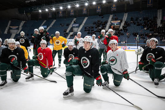 Players of the Minnesota Wild