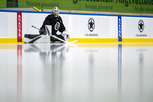 Goaltender Jesper Wallstedt of Minnesota Wild
