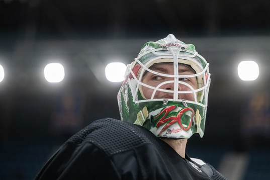 Goaltender Jesper Wallstedt of Minnesota Wild