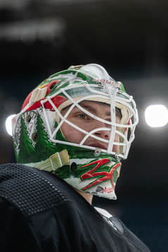 Goaltender Jesper Wallstedt of Minnesota Wild