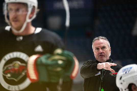 Head coach Dean Evason of Minnesota Wild