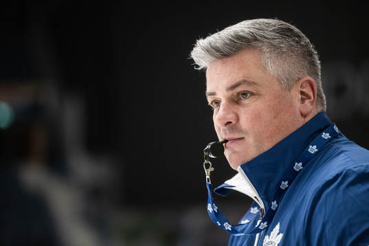Head coach Sheldon Keefe of Toronto Maple Leafs