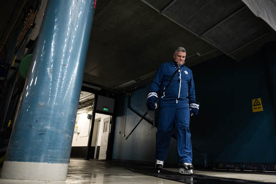 Head coach Sheldon Keefe of Toronto Maple Leafs