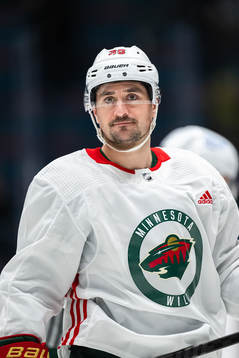 Mats Zuccarello of Minnesota Wild at a practice session