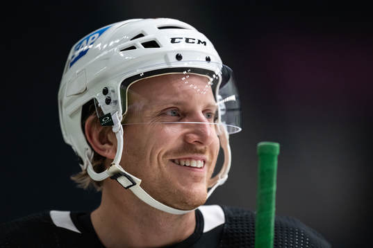Jonas Brodin of Minnesota Wild at a practice session