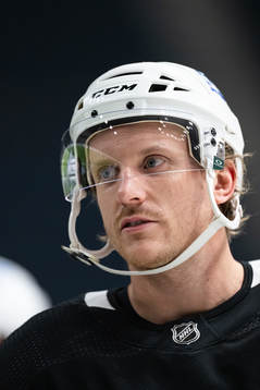 Jonas Brodin of Minnesota Wild at a practice session