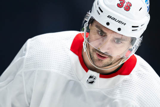 Mats Zuccarello of Minnesota Wild at a practice session