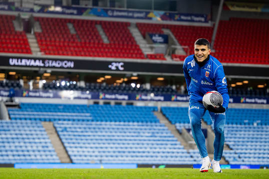Mohamed Elyounoussi of the Norwegian national football team
