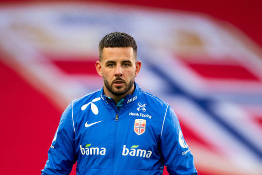 Aron Dønnum of the Norwegian national football team