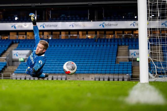 Goalkeeper Egil Selvik of the Norwegian national football