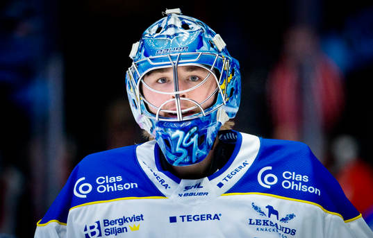Leksands målvakt Filip Larsson