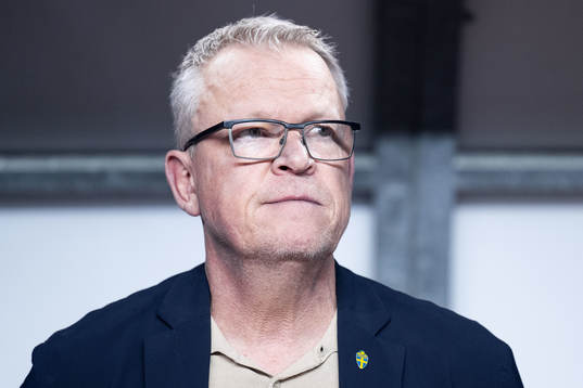 Head coach Janne Andersson of Sweden