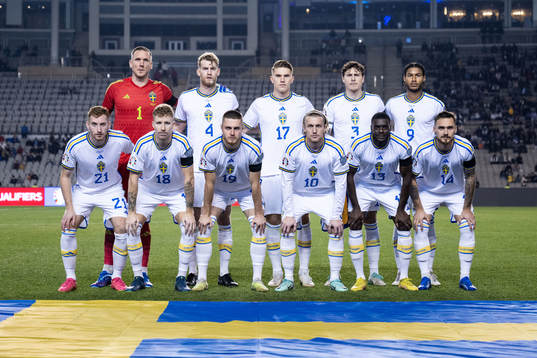 The starting eleven of Sweden