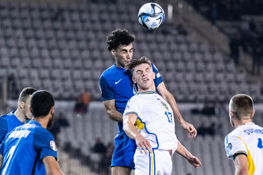 Bahlul Mustafazade of Azerbaijan and Viktor Gyökeres of