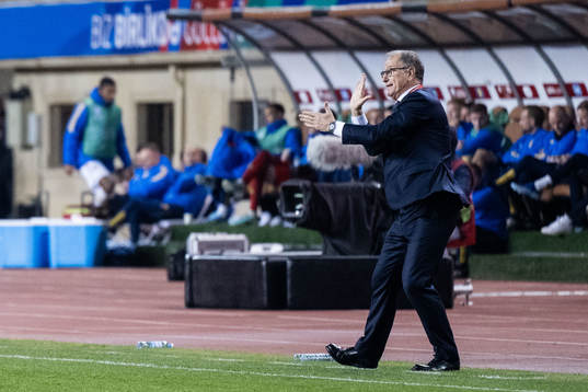 Head coach Giovanni de Biasi of Azerbaijan