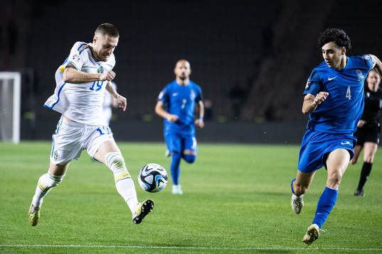 Mattias Svanberg of Sweden and Bahlul Mustafazade of
