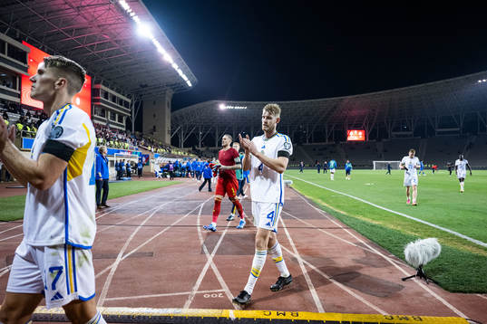Viktor Gyökeres, Filip Helander and goalkeeper Robin Olsen