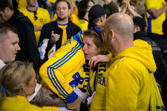 Swedish supporter Lisen Altis, friends with the victims in