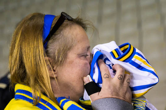 Swedish supporter Lisen Altis, friends with the victims in