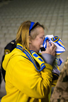 Swedish supporter Lisen Altis, friends with the victims in