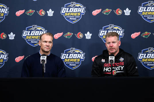Nicklas Lidström of Detroit Red Wings and Daniel