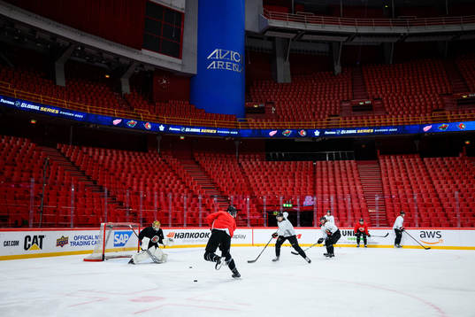 Players of Ottawa Senators