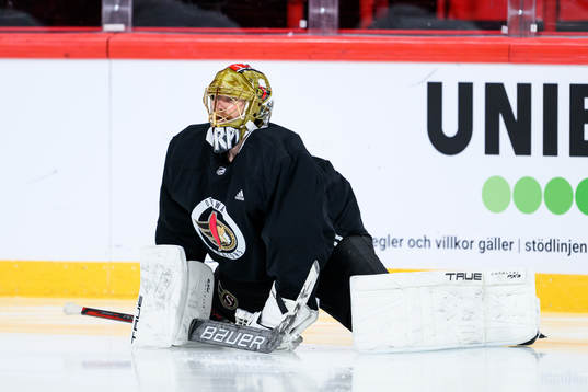 goalkeeper Joonas Korpisalo of Ottawa Senators