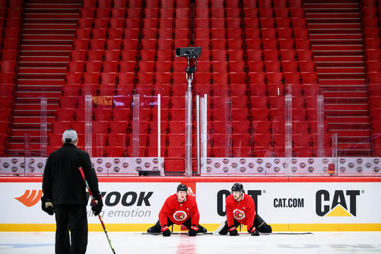 Brady Tkachuk and Josh Norris of Ottawa Senators