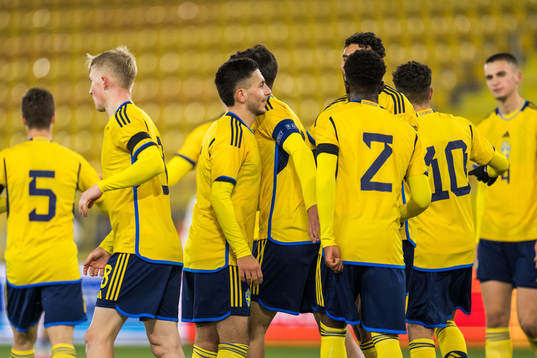 Roony Bardghji of Sweden celebrates